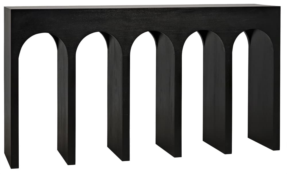 Bridge Console, Hand Rubbed Black by Noir Furniture | Sutter & Vale