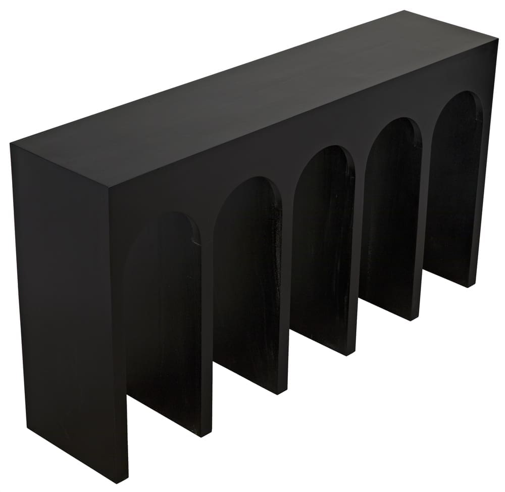 Bridge Console, Hand Rubbed Black by Noir Furniture | Sutter & Vale
