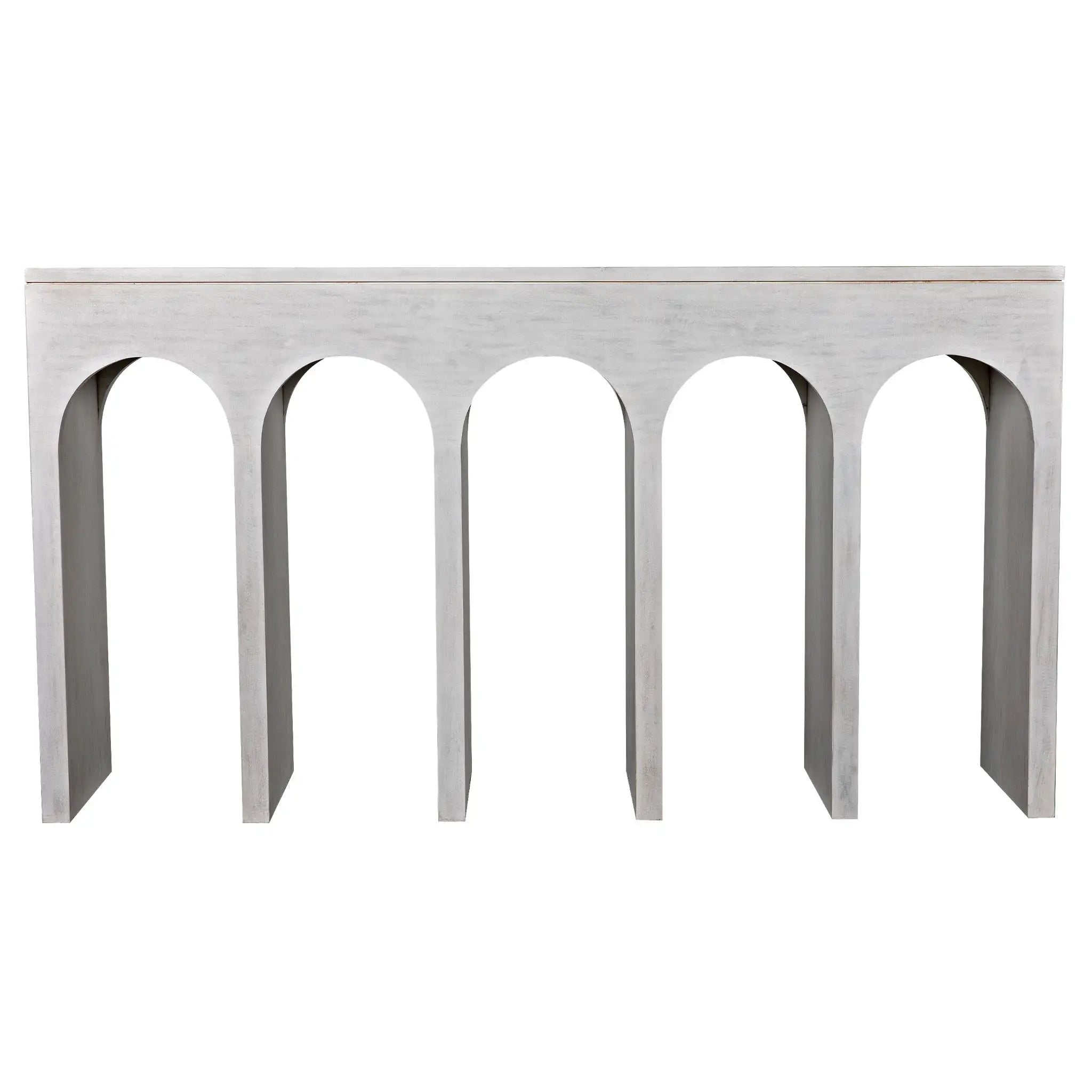 Bridge Console, White Wash in White Wash — Noir Furniture