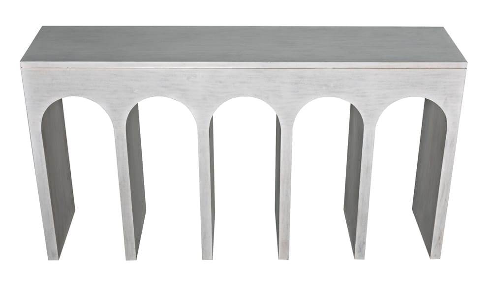 Bridge Console, White Wash in White Wash — Noir Furniture