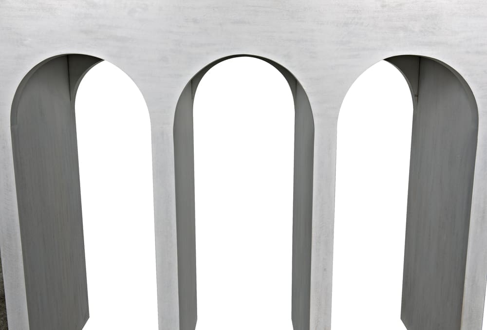 Bridge Console, White Wash by Noir Furniture | Sutter & Vale