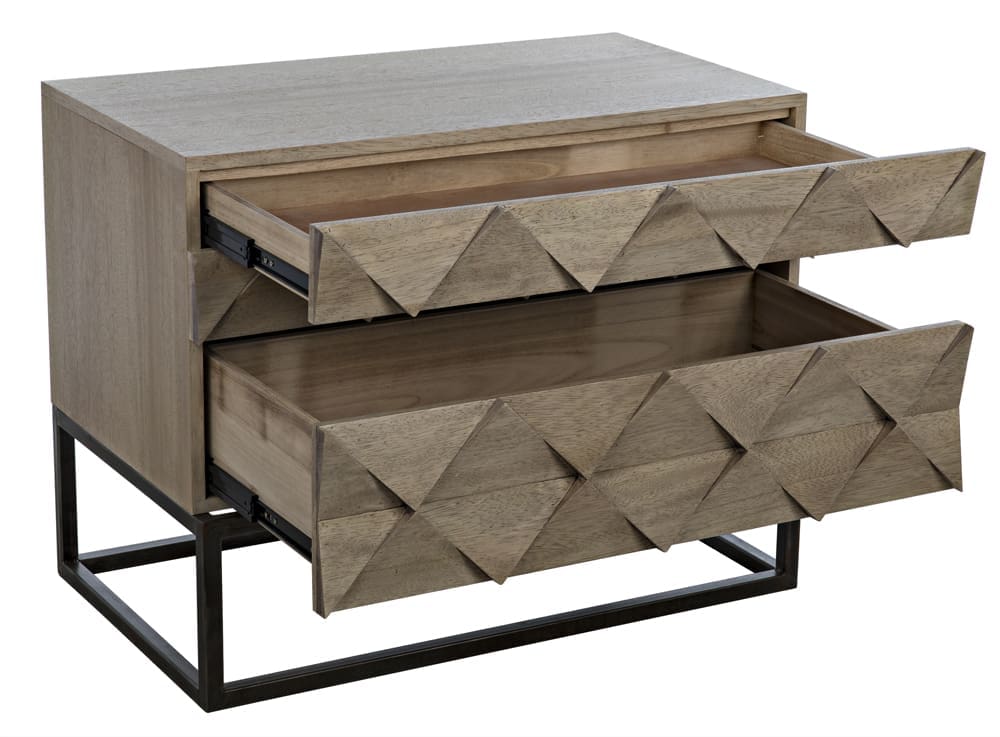 Draco Sideboard with Iron Stand, Washed Walnut – Sideboards by Noir Furniture | Sutter & Vale