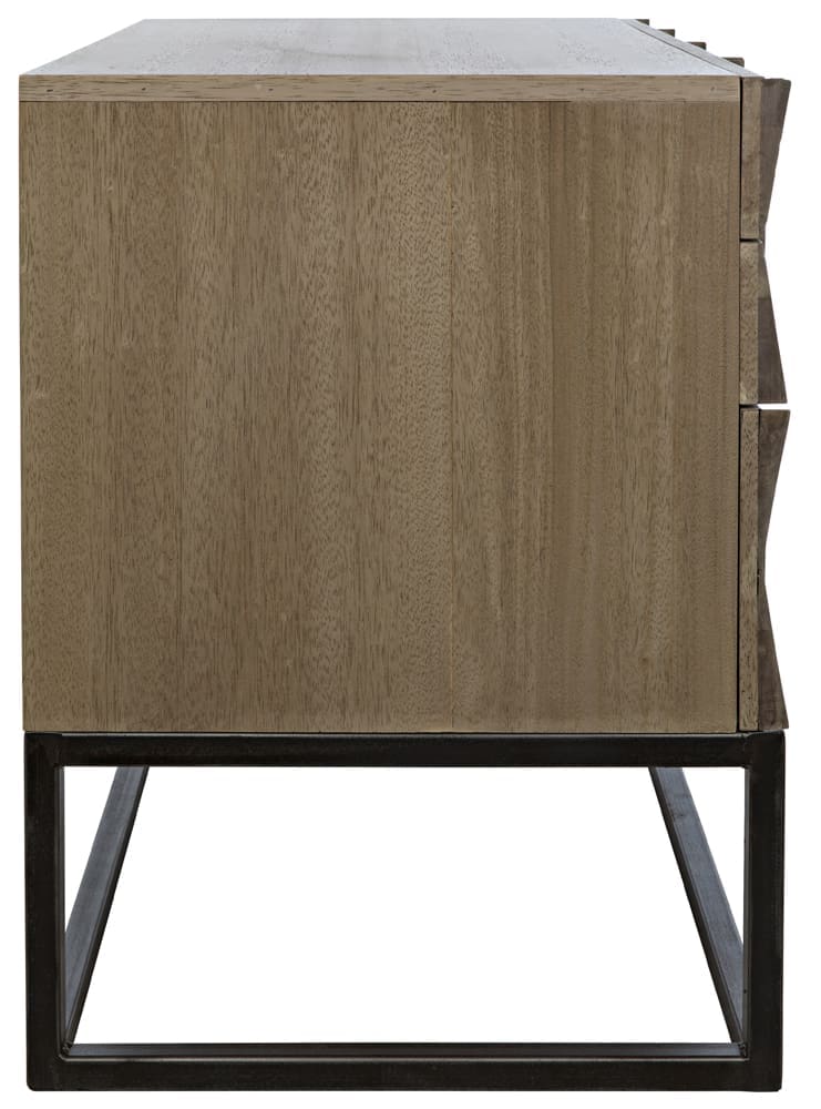 Draco Sideboard with Iron Stand, Washed Walnut – Sideboards by Noir Furniture | Sutter & Vale
