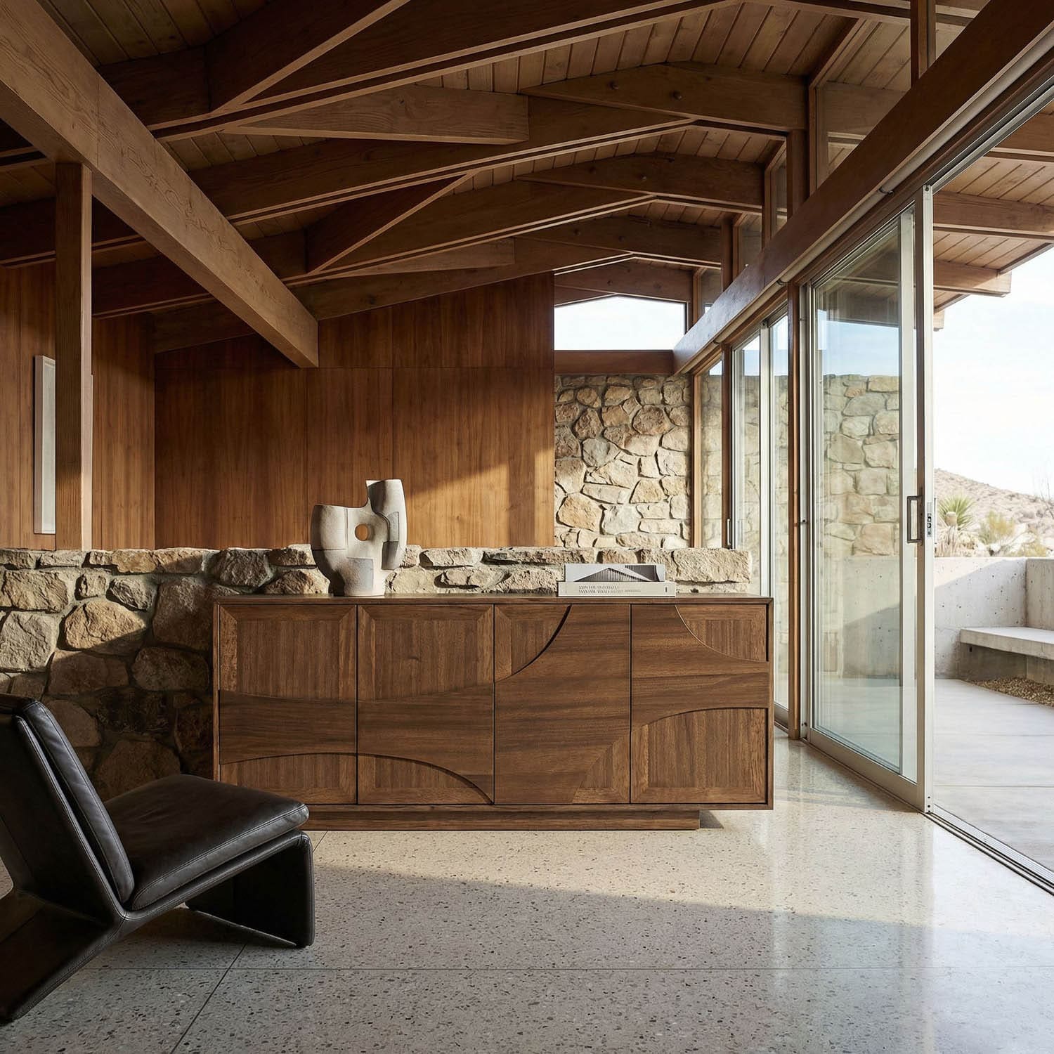 Collage Sideboard, Dark Walnut