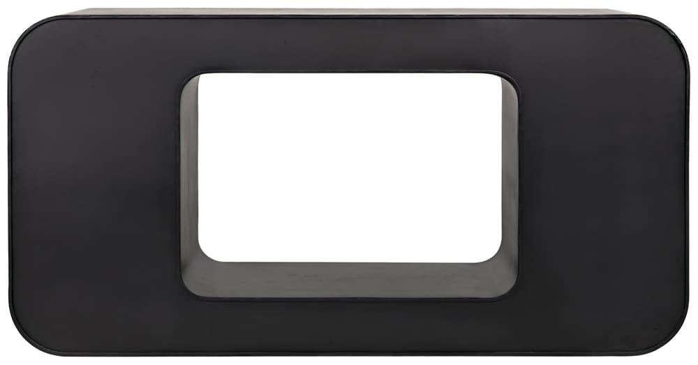 Shylock Console, Black Iron in Matte Black — Noir Furniture