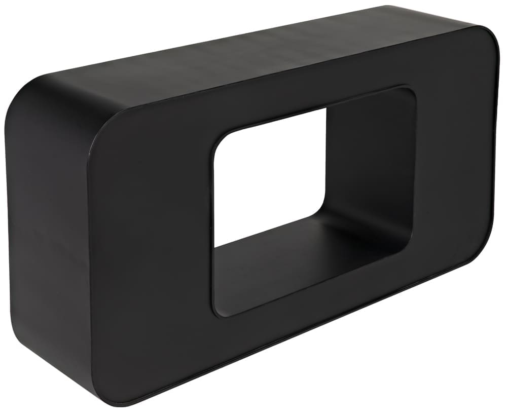 Shylock Console, Black Iron in Matte Black — Noir Furniture