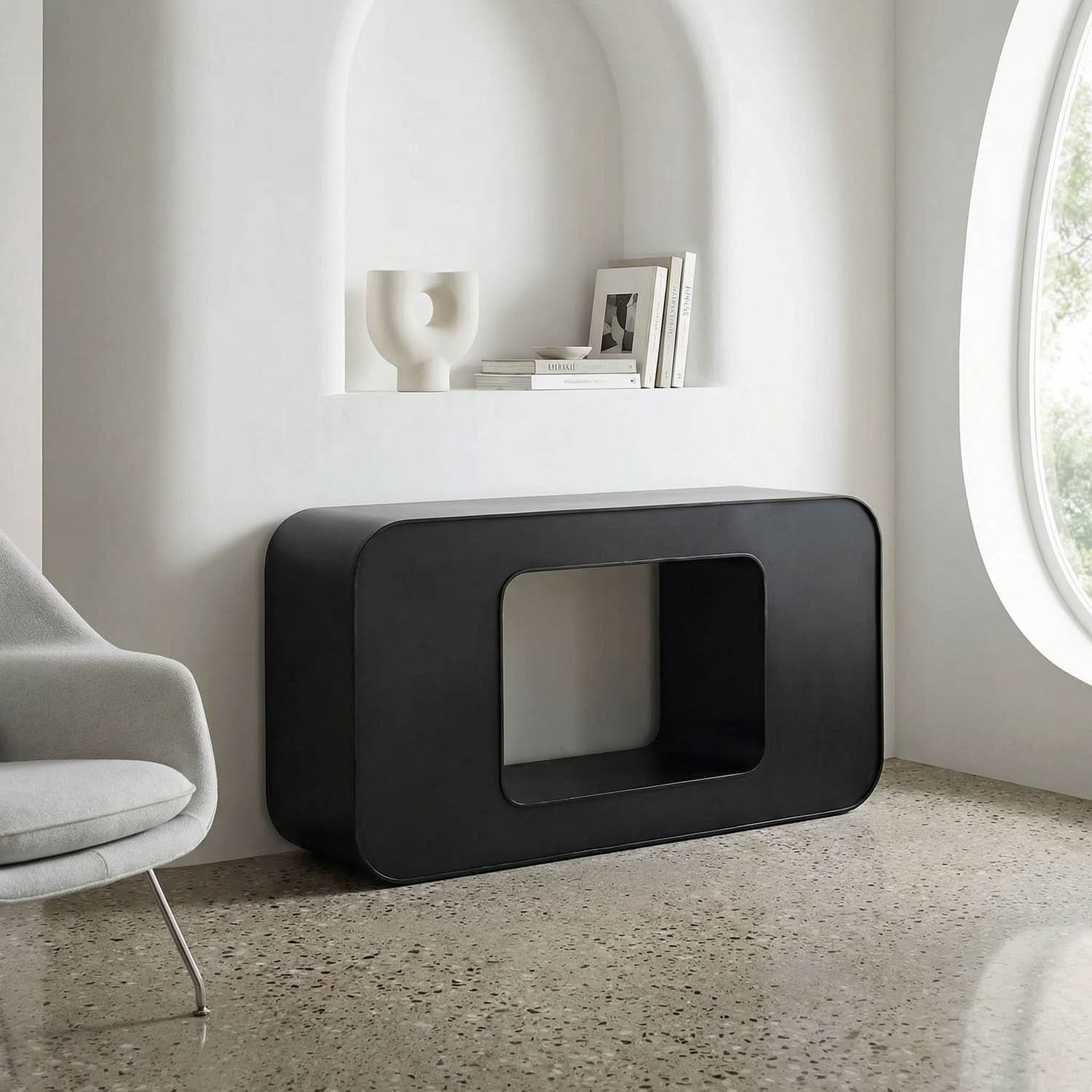 Shylock Console, Black Iron