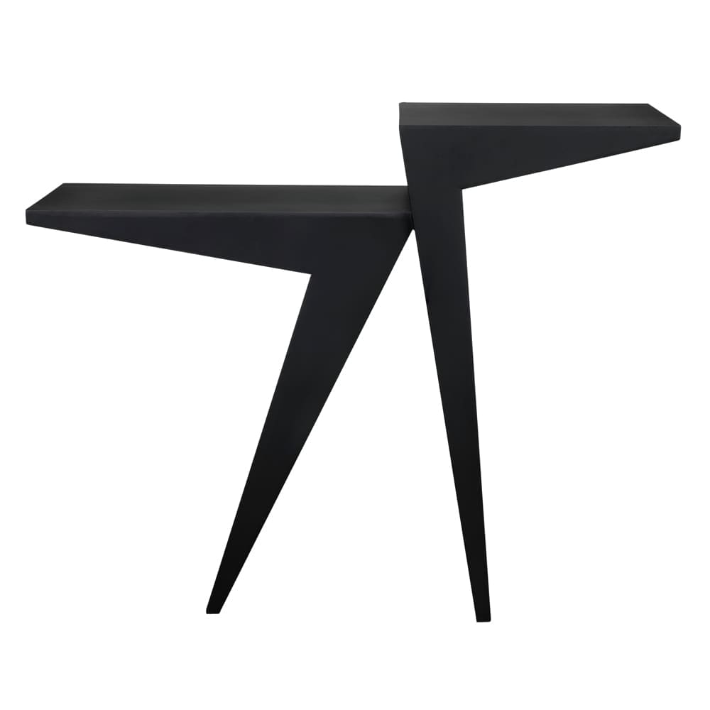 Steam Console, Black Iron in Matte Black — Noir Furniture