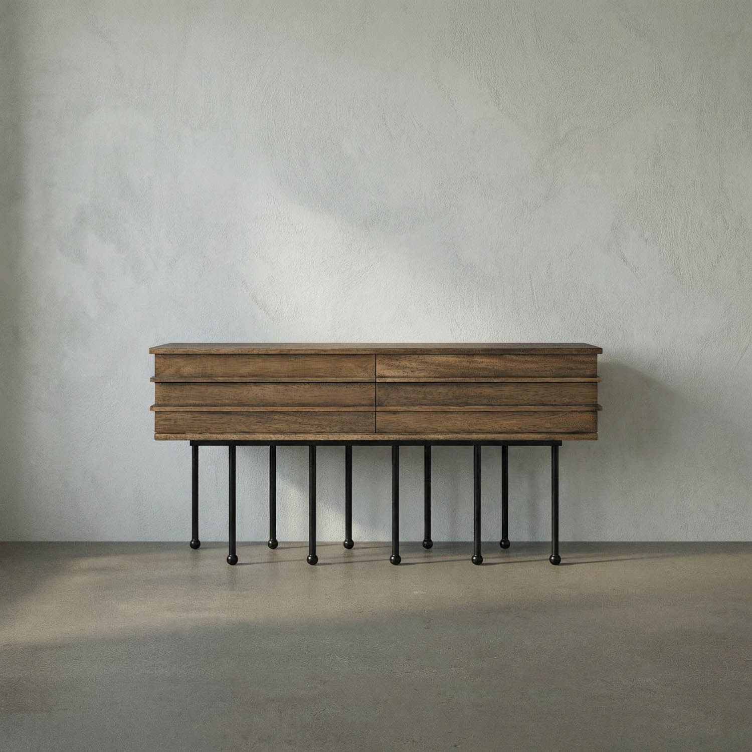 Oliver Console, Dark Walnut