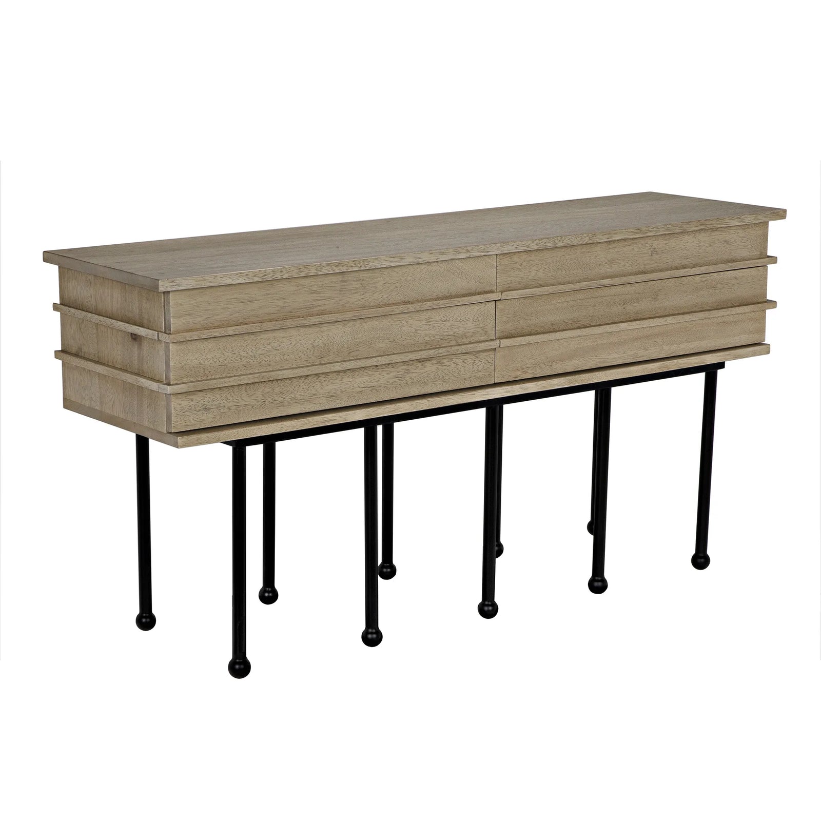 Oliver Console, Washed Walnut by Noir Furniture | Sutter & Vale