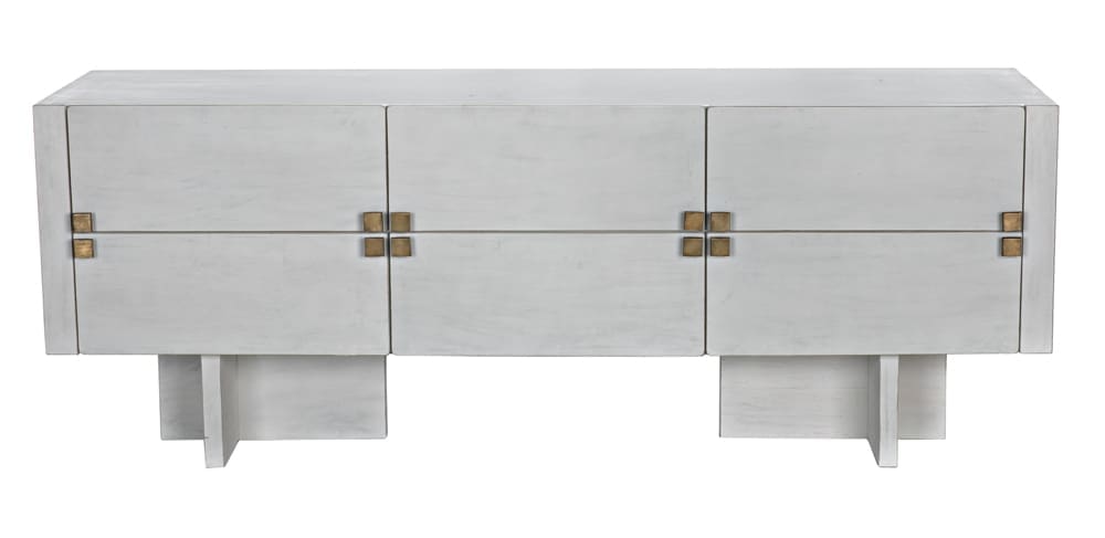 Amidala Sideboard, White Wash in White Wash — Noir Furniture