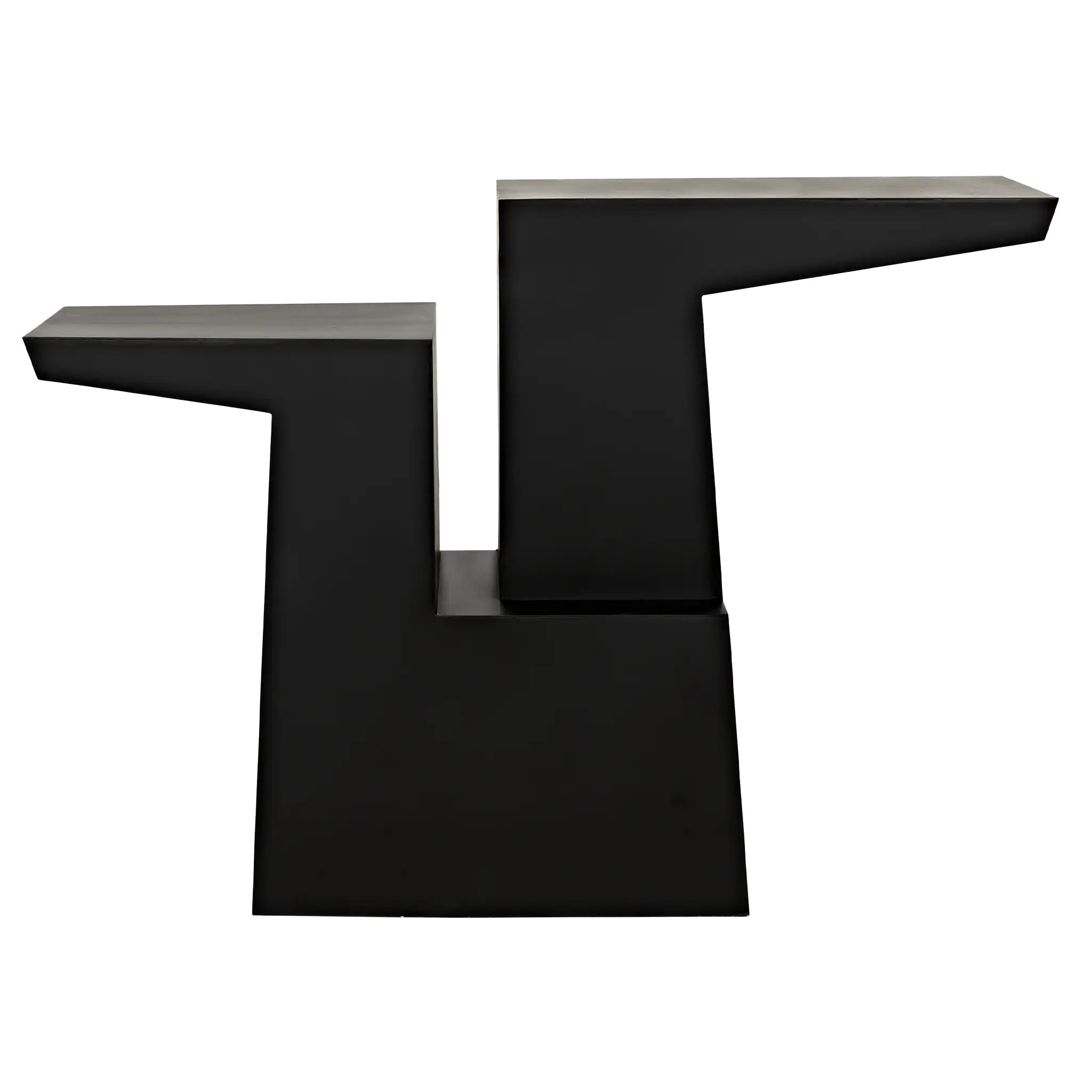 Jazz Console, Black Iron in Matte Black — Noir Furniture