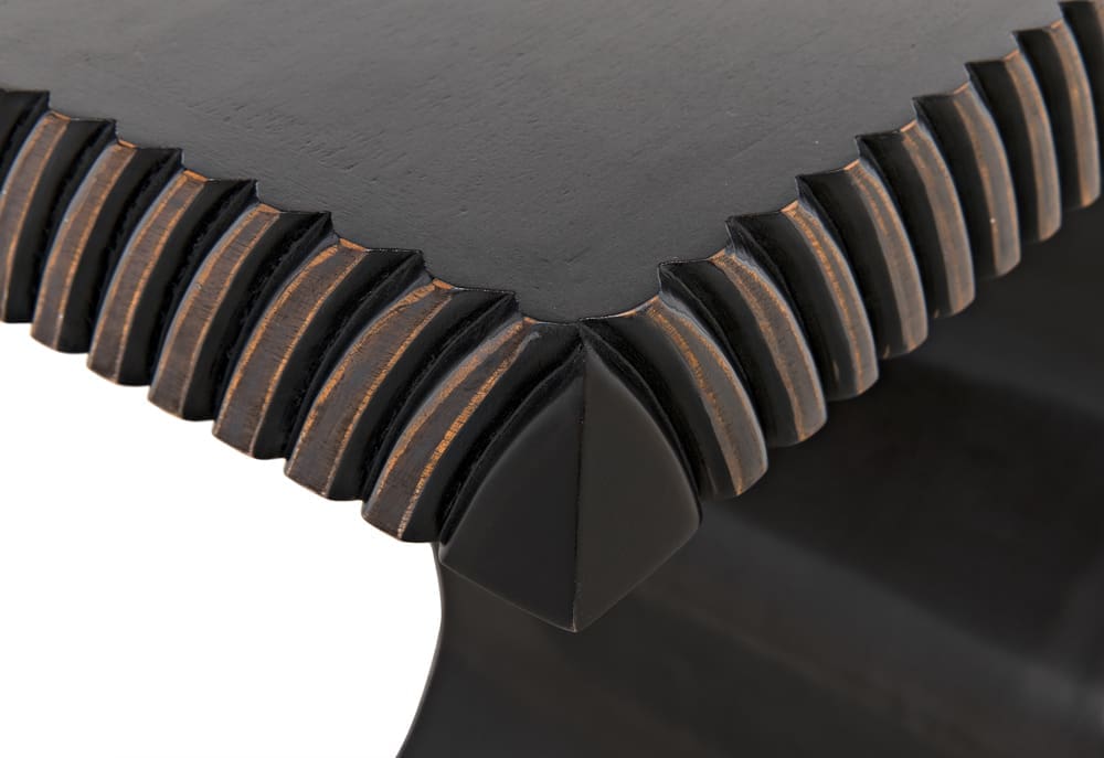 Ray Console, Pale in Pale w/ Light Brown Highlights — Noir Furniture