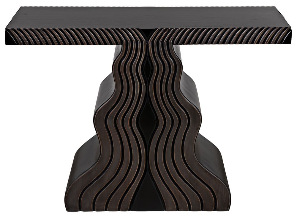 Ray Console, Pale in Pale w/ Light Brown Highlights — Noir Furniture