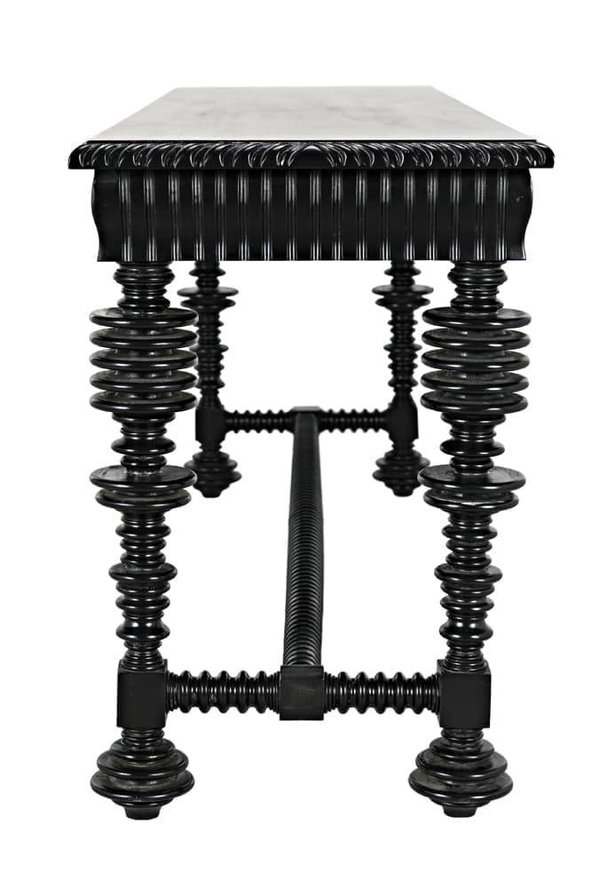 Portuguese Console, Hand Rubbed Black