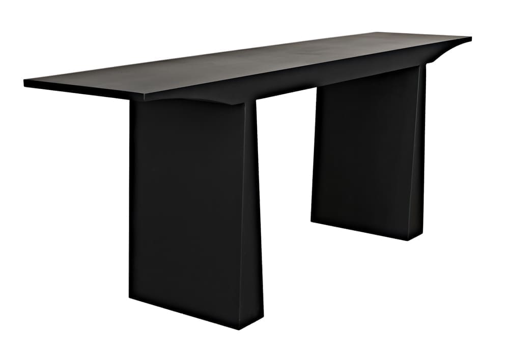 Truss Console, Black Metal in Matte Black — Noir Furniture
