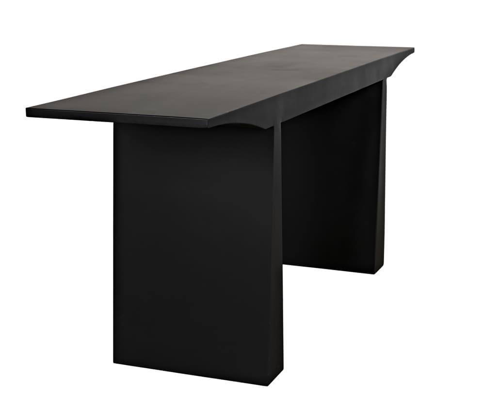 Truss Console, Black Metal in Matte Black — Noir Furniture