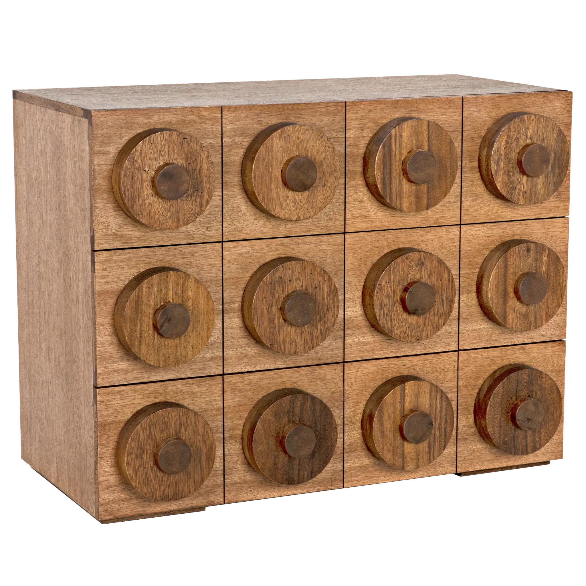 Lego Sideboard with 3 Drawers, Dark Walnut in Dark Walnut — Noir Furniture