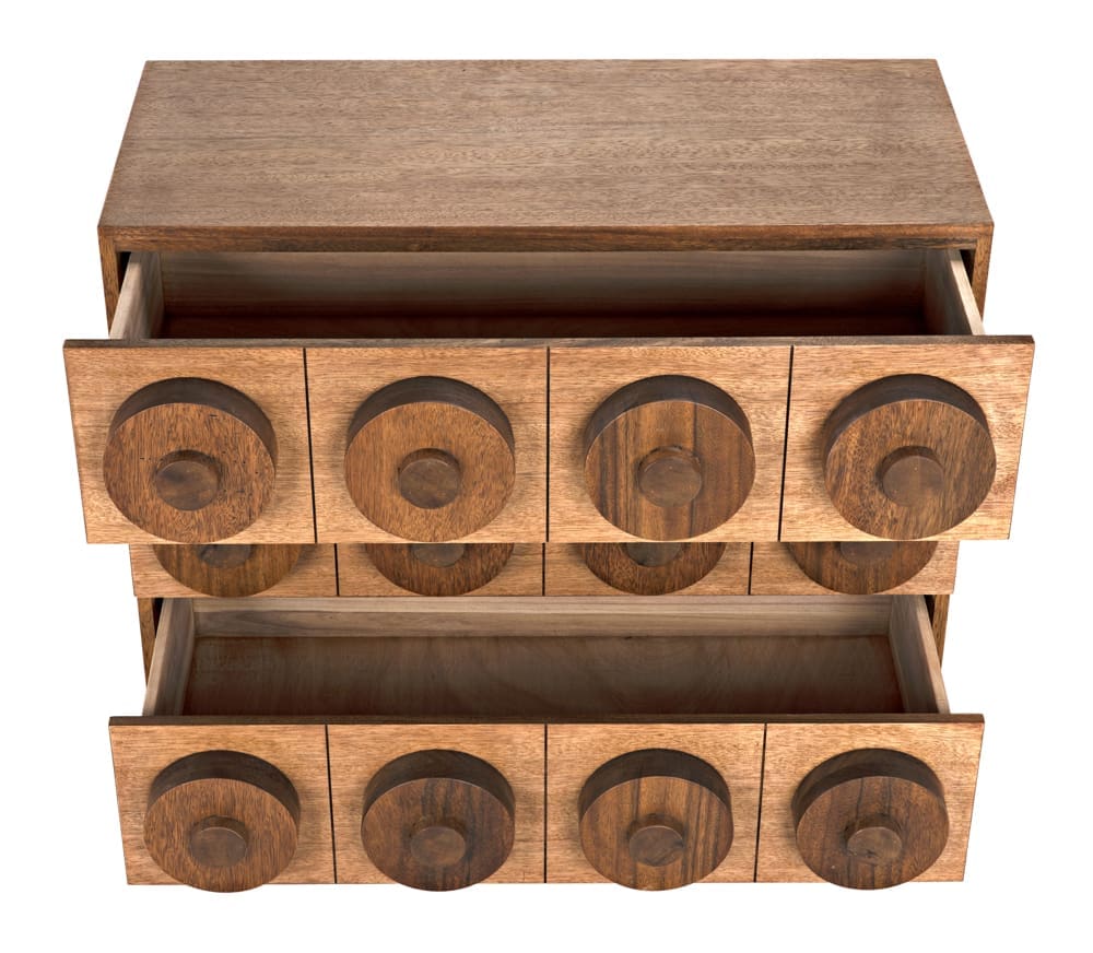 Lego Sideboard with 3 Drawers, Dark Walnut in Dark Walnut — Noir Furniture