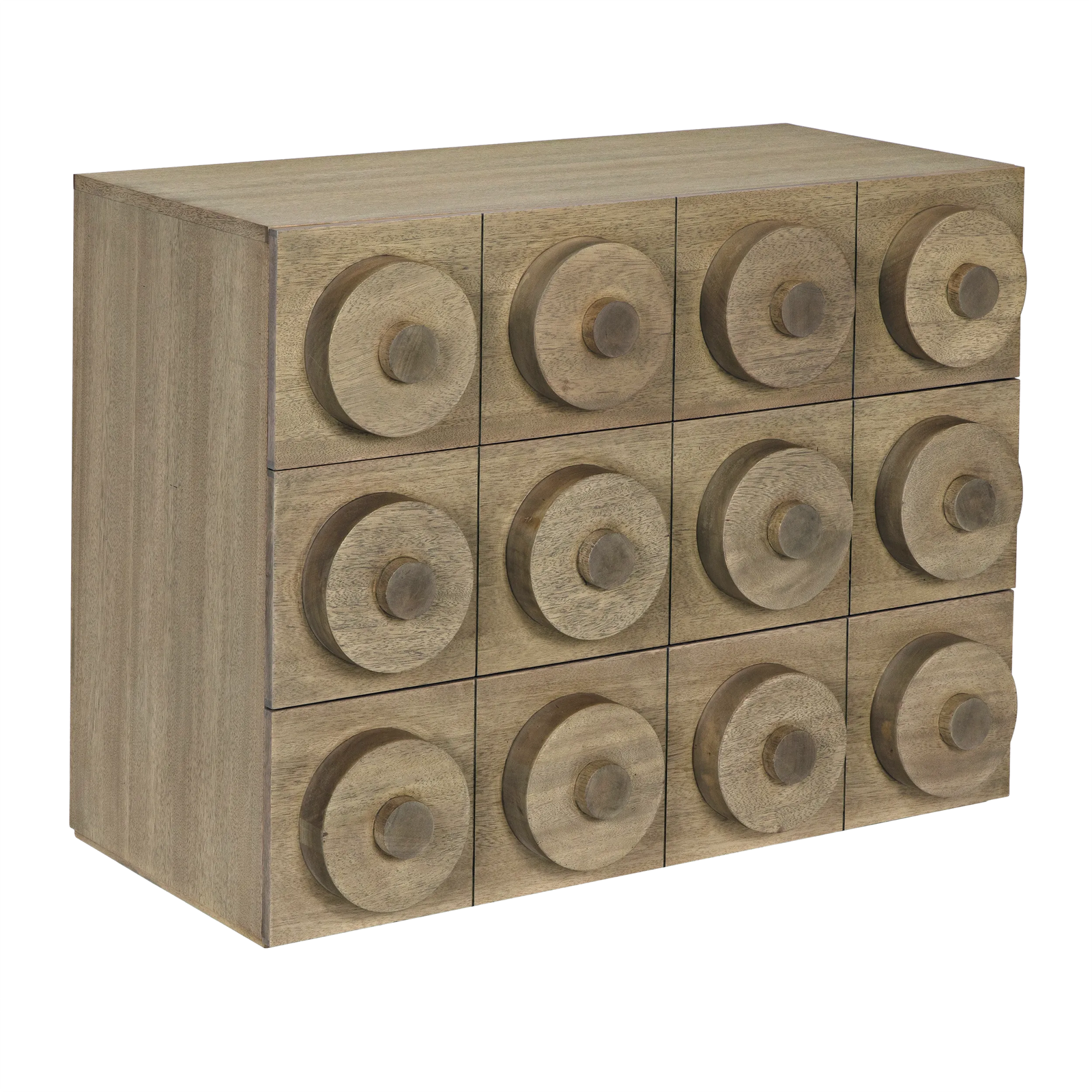 Lego Sideboard with 3 Drawers, Dark Walnut – Sideboards by Noir Furniture | Sutter & Vale