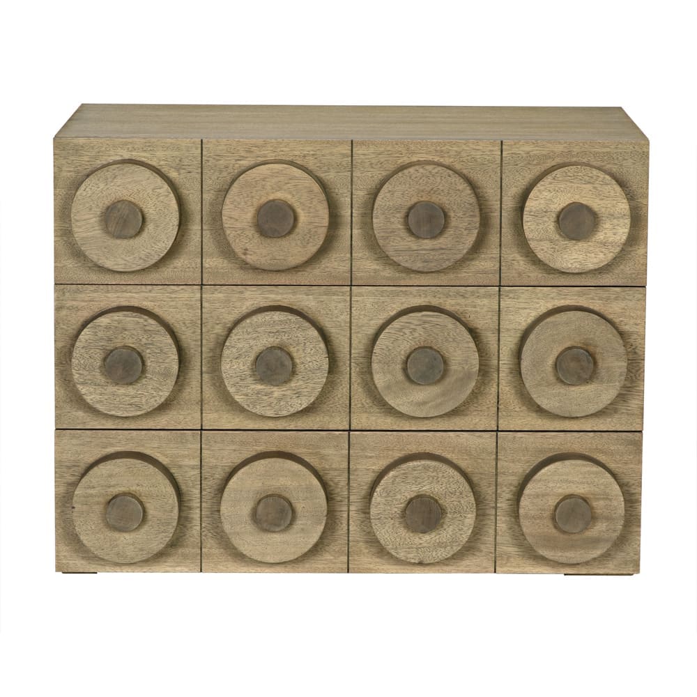 Lego Sideboard w/3 Drawers, WAW in Wash Walnut — Noir Furniture