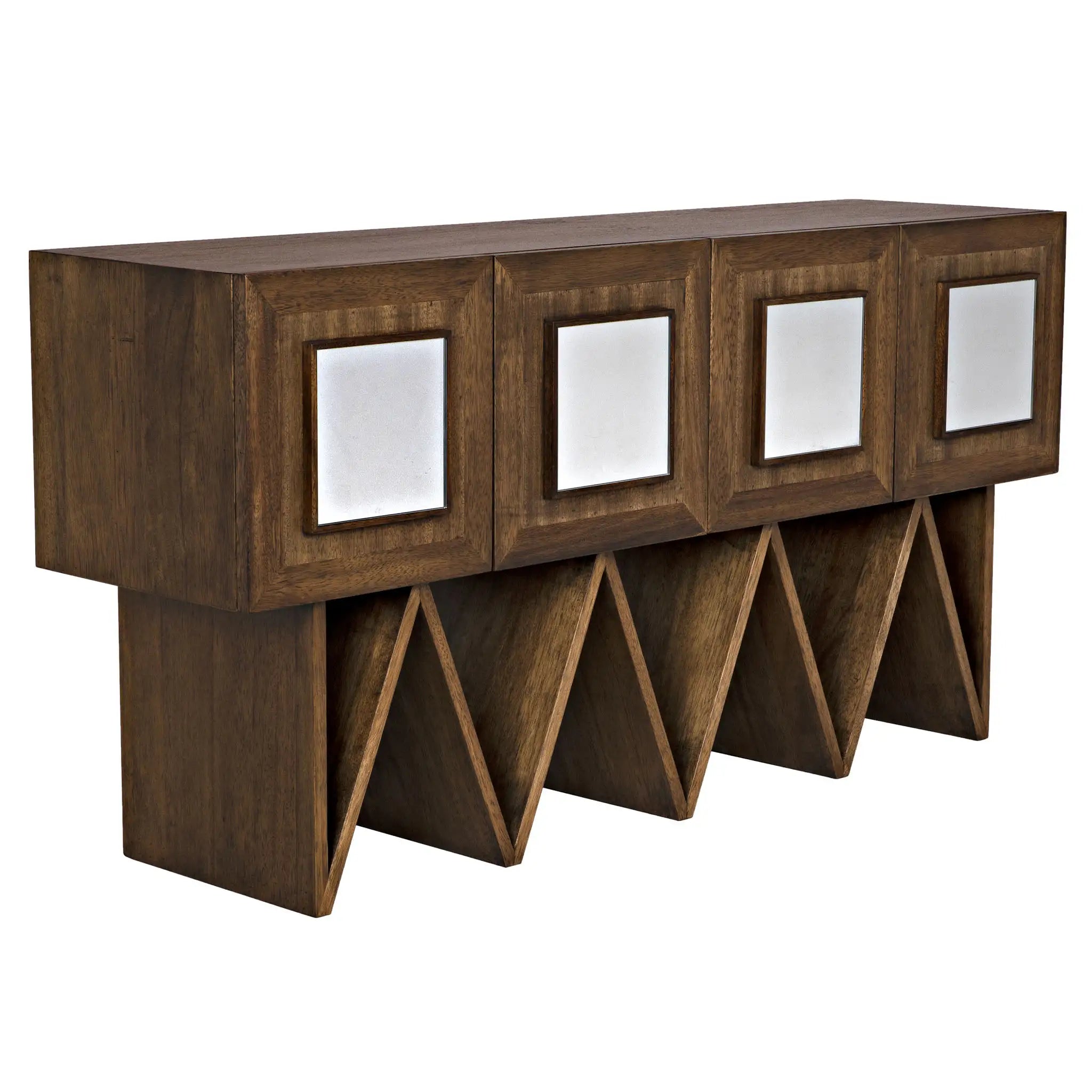 Jean-Michel Sideboard, Dark Walnut with Mirror in Dark Walnut — Noir Furniture