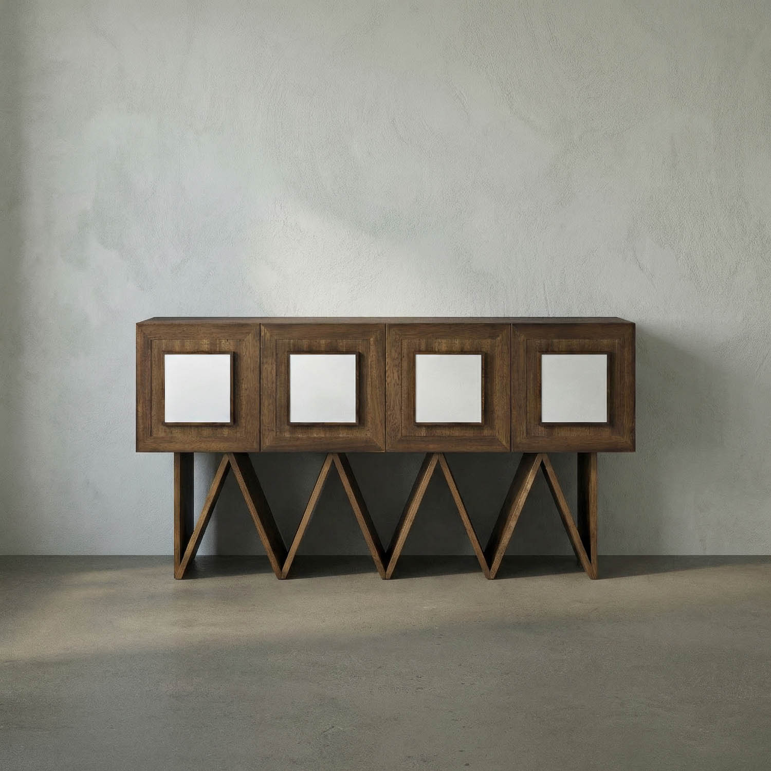 Jean-Michel Sideboard, Dark Walnut with Mirror