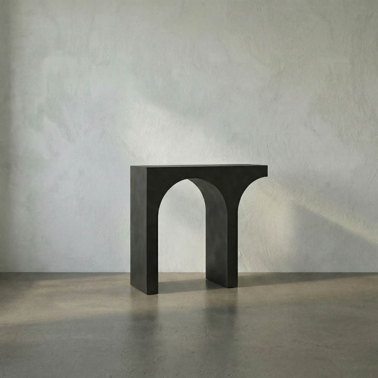 Maximus Console/Side Table, Black Iron