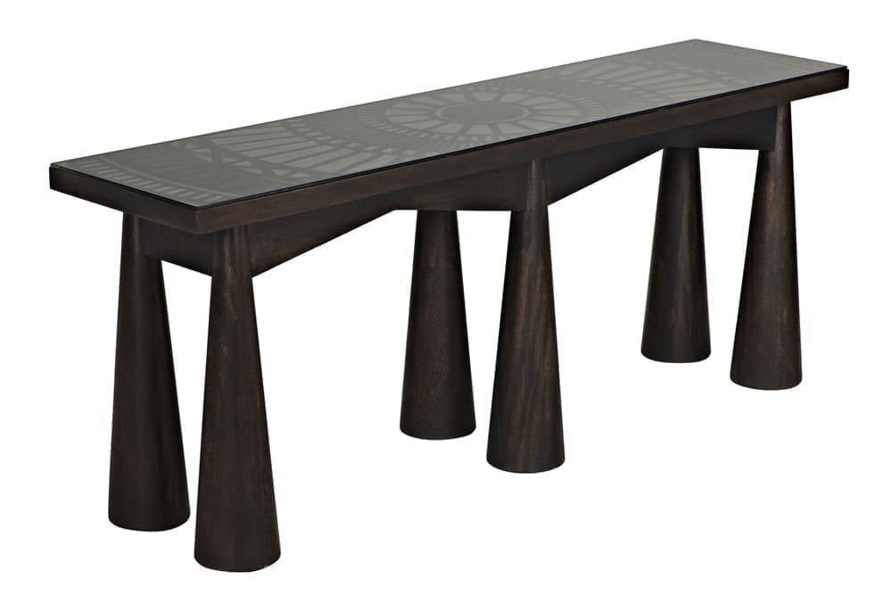 Tutankhamun Console, Ebony Walnut