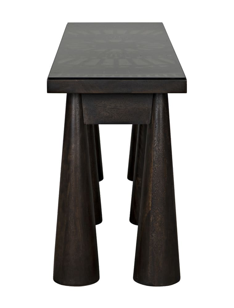 Tutankhamun Console, Ebony Walnut