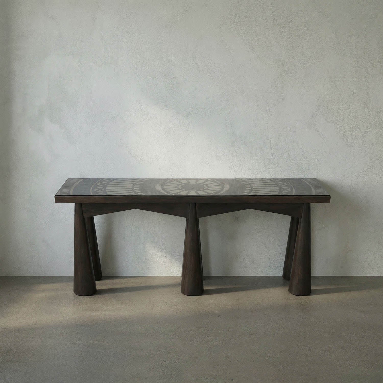Tutankhamun Console, Ebony Walnut by Noir