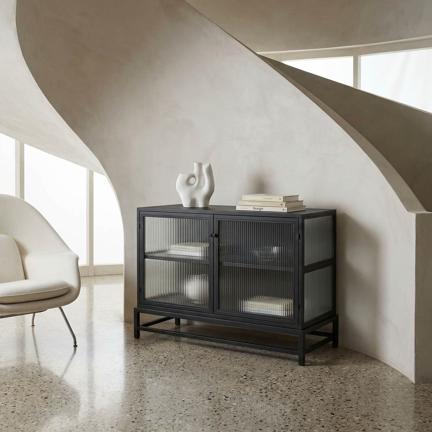 Chandler 2 Door Sideboard, Black Iron