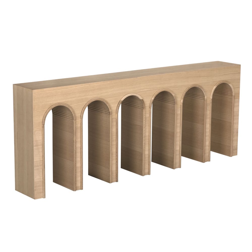 ENZO CONSOLE, EXTRA LARGE, WHITE OAK by Noir Furniture | Sutter & Vale