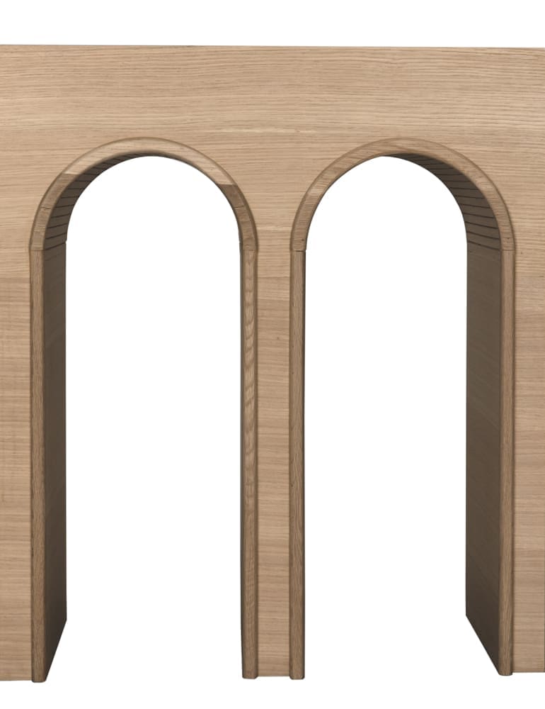 ENZO CONSOLE, EXTRA LARGE, WHITE OAK in Clear Coat Flat — Noir Furniture