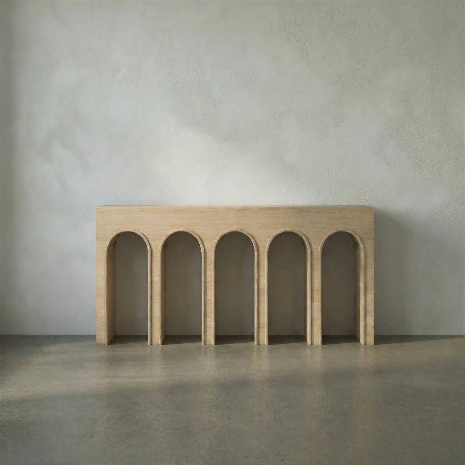 Enzo Console, White Oak by Noir