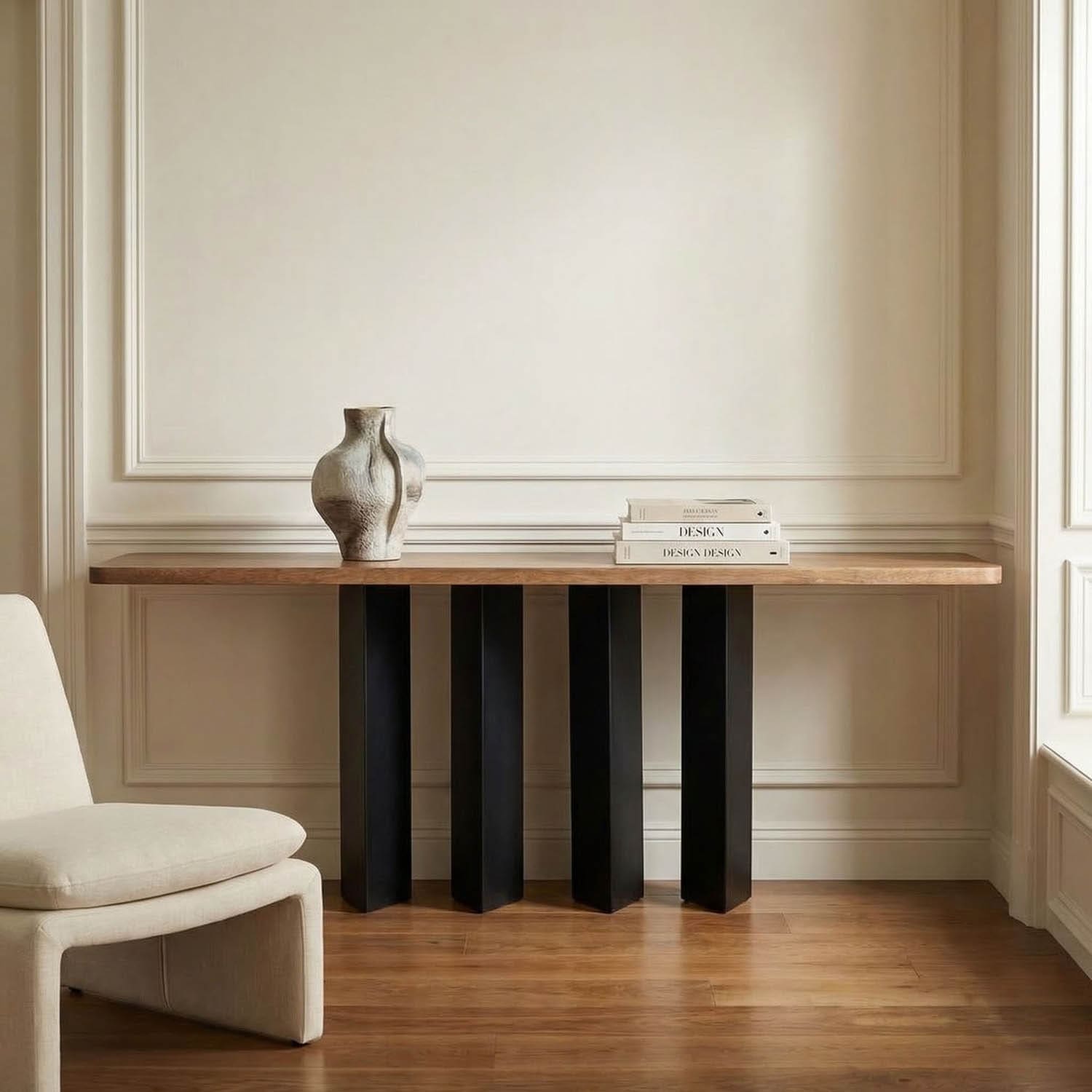 Delta Console with Metal Base