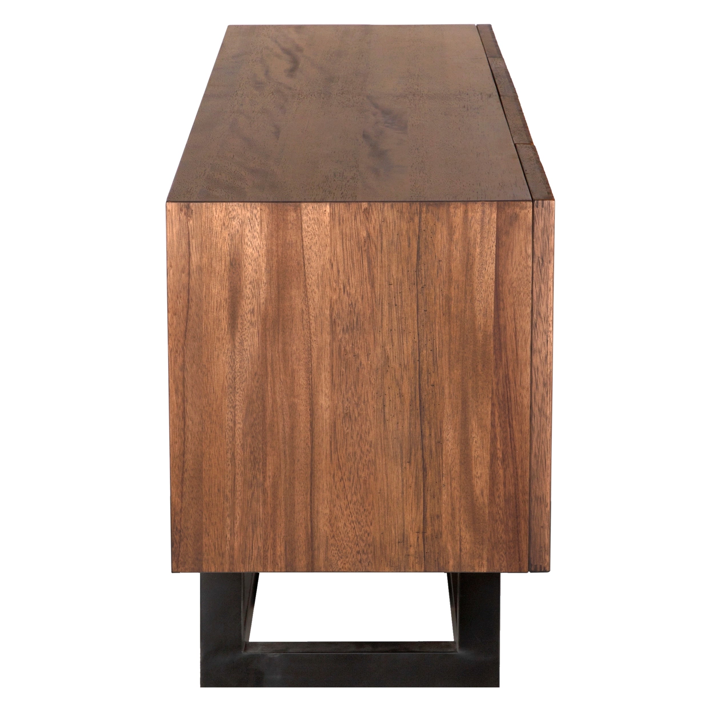 Thomson Sideboard in Dark Walnut with Matte Black — Noir Furniture