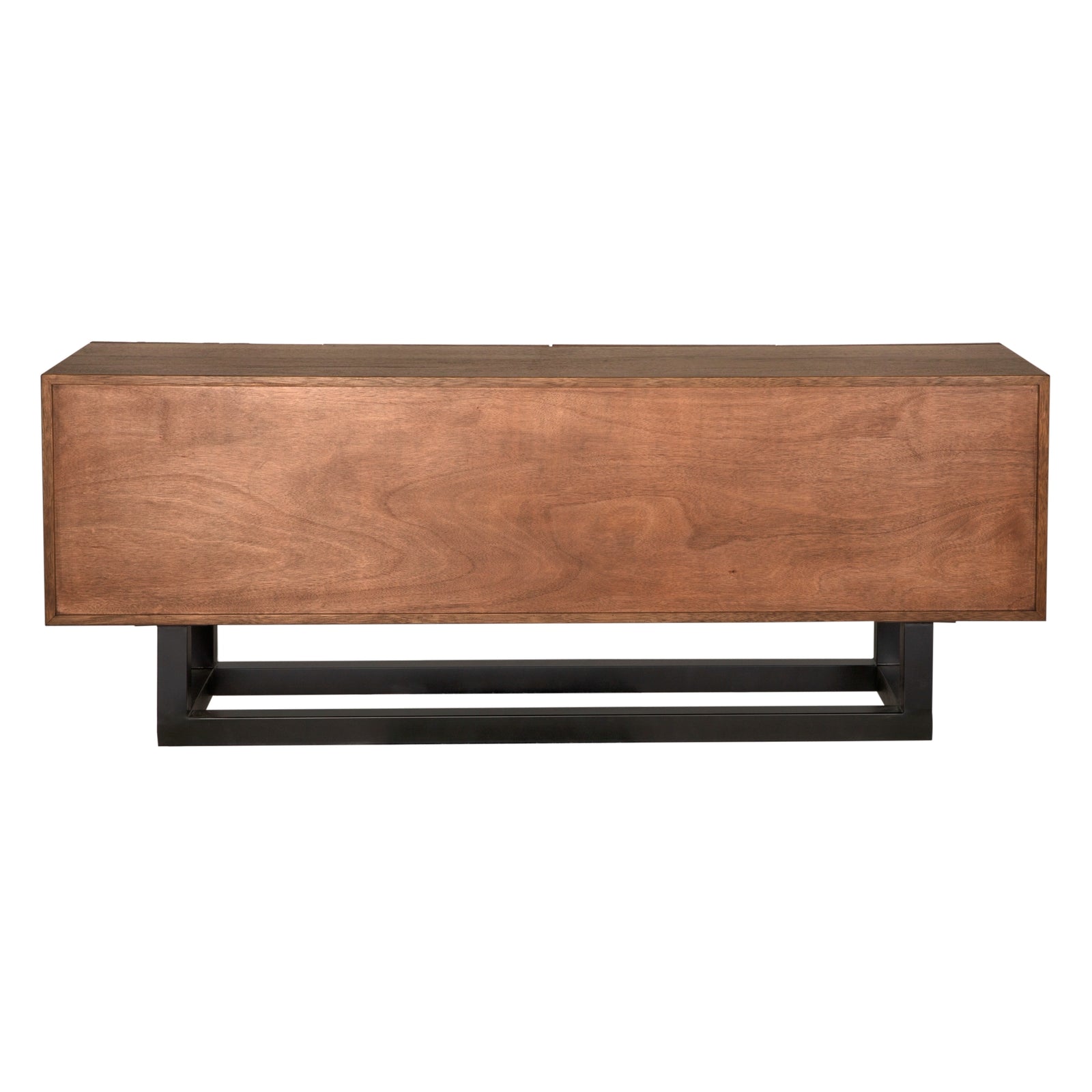 Thomson Sideboard in Dark Walnut with Matte Black — Noir Furniture