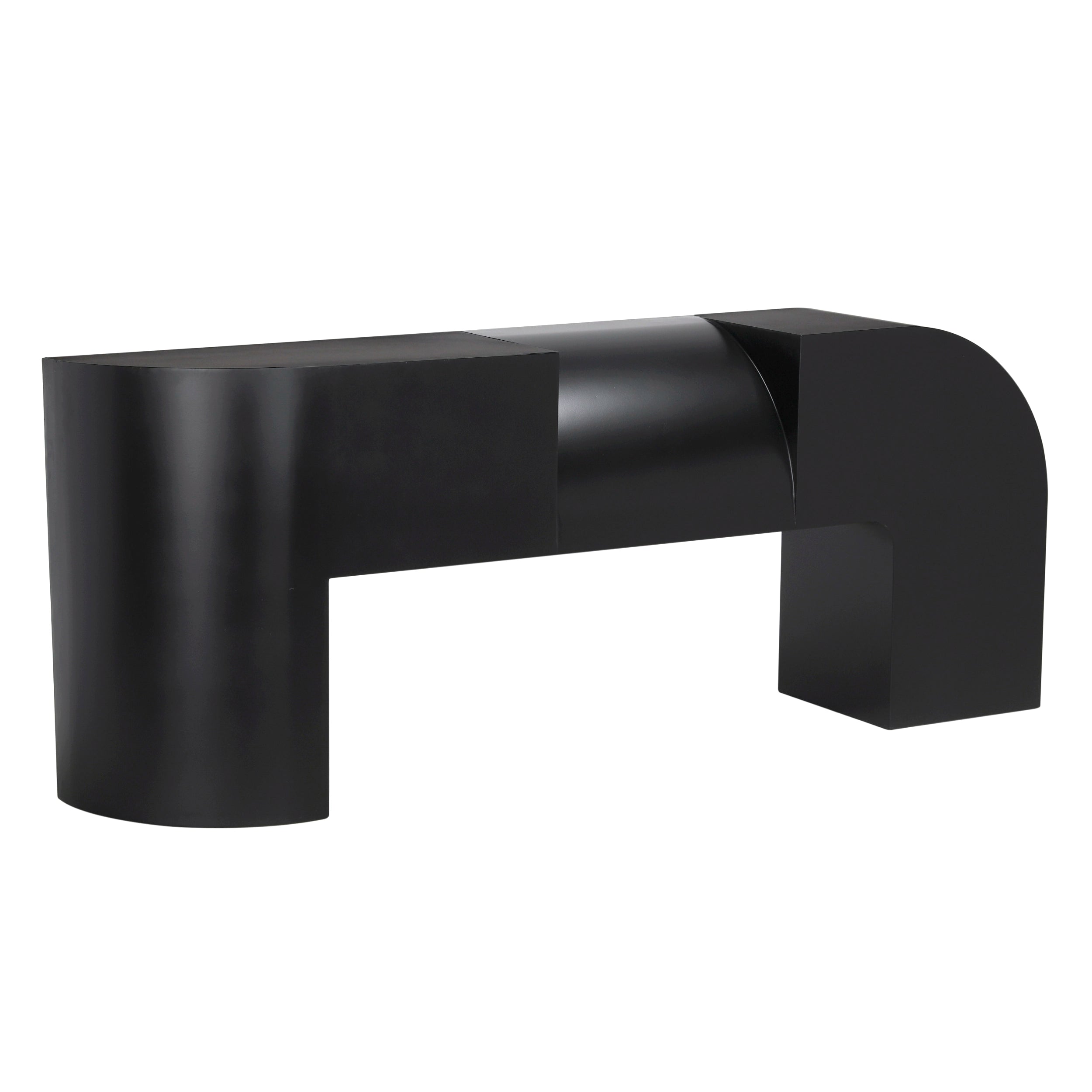 Crafter Console in Matte Black — Noir Furniture