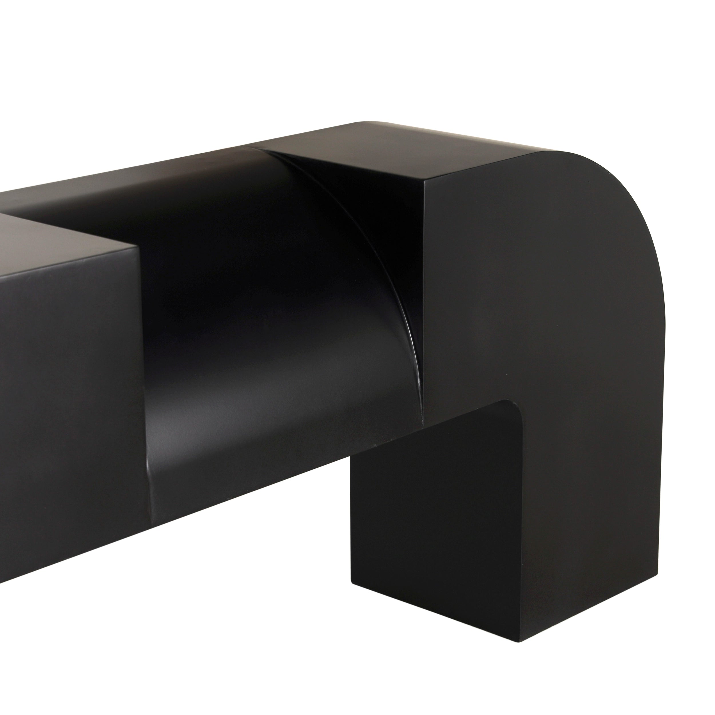 Crafter Console in Matte Black — Noir Furniture
