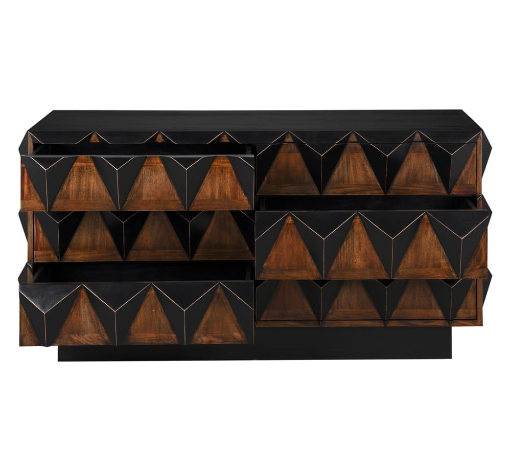 Nigel Chest in Hand Rubbed Black — Noir Furniture