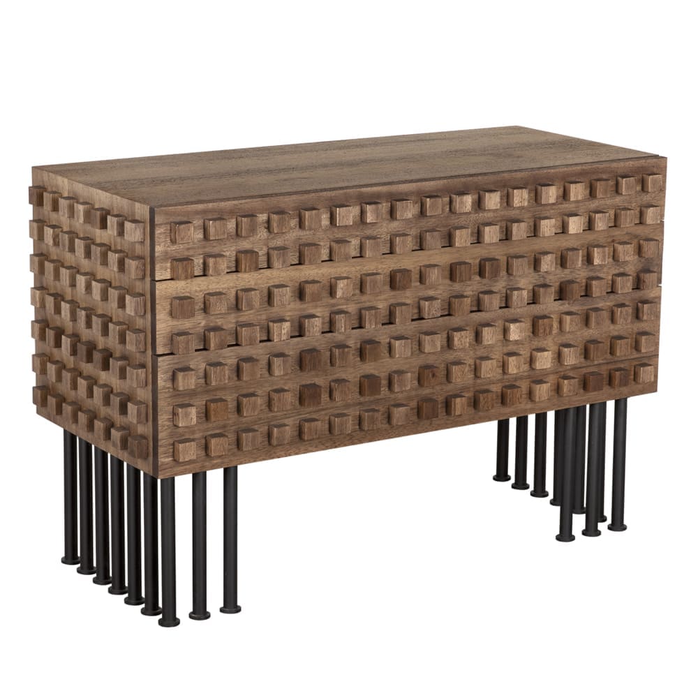 Wolfgang Sideboard in Dark Walnut with Matte Black — Noir Furniture
