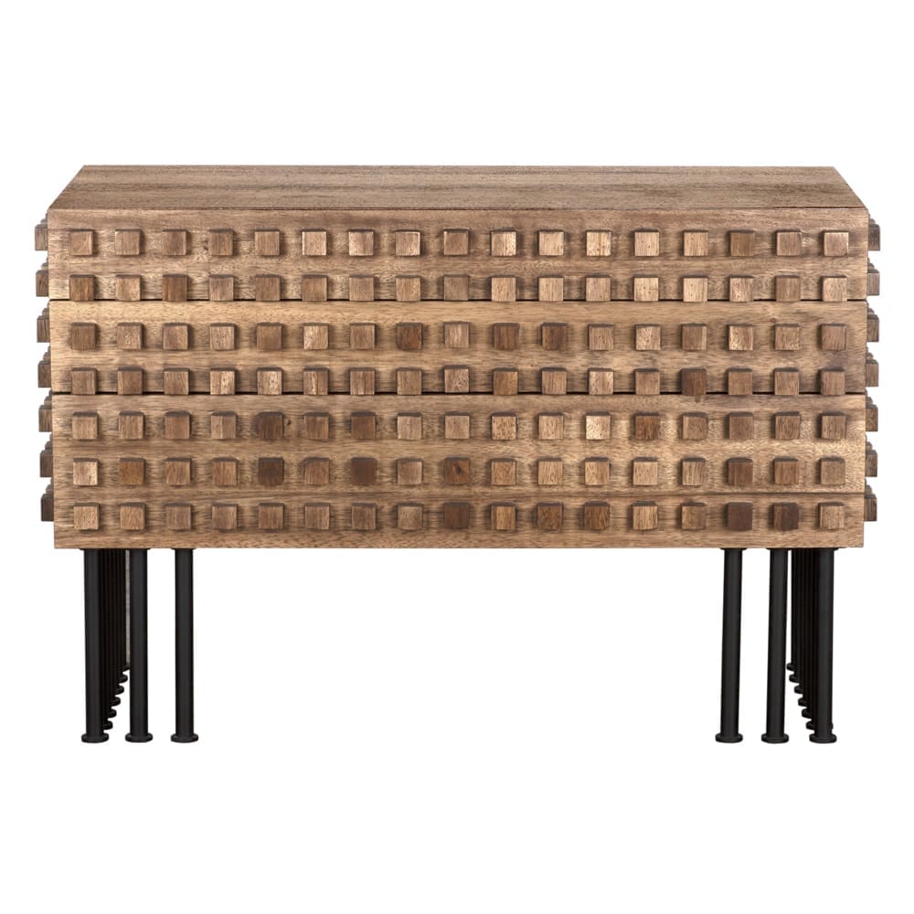 Wolfgang Sideboard in Dark Walnut with Matte Black — Noir Furniture