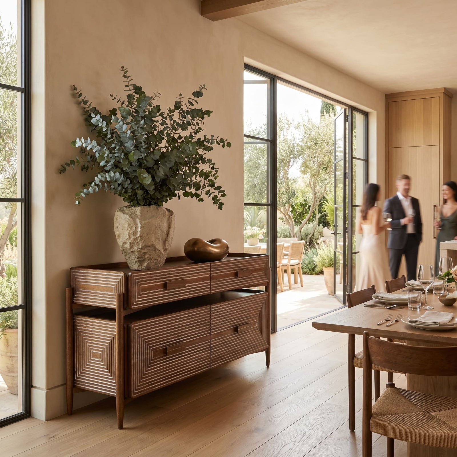 Savino Sideboard, Dark Walnut
