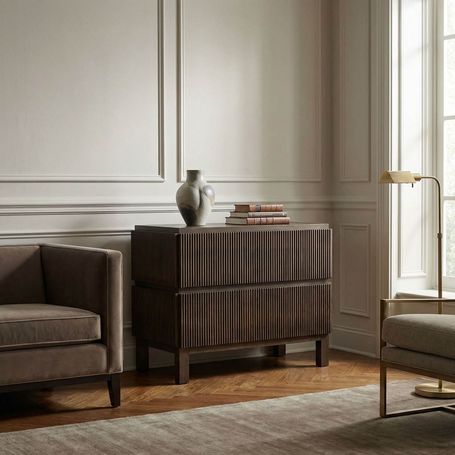 Plato Sideboard, Greige Walnut