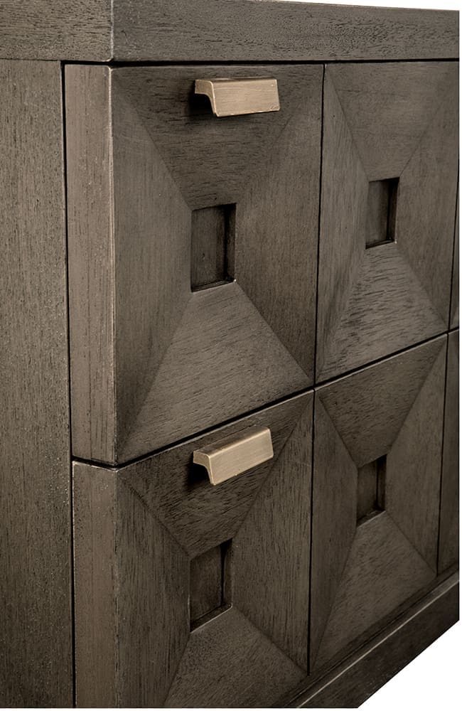 Musashi 2 Drawer, Large, Greige Walnut
