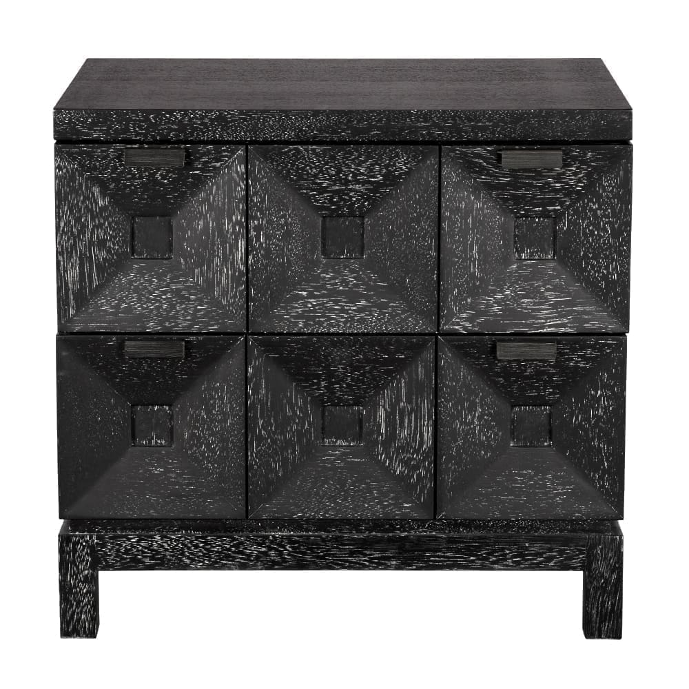 Musashi 2 Drawer, Small, Black Walnut