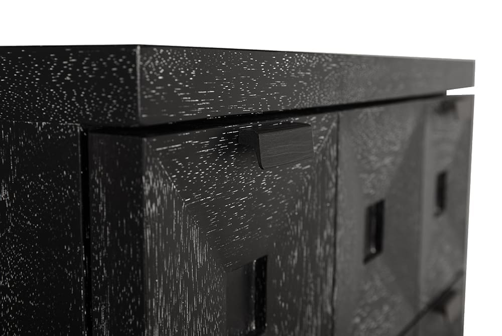 Musashi 2 Drawer, Small, Black Walnut