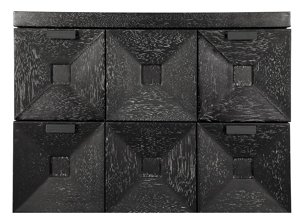Musashi 2 Drawer, Small, Black Walnut