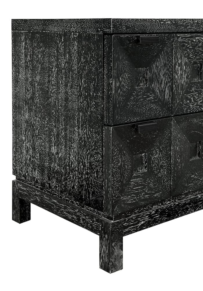 Musashi 2 Drawer, Large, Black Walnut